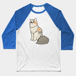 Cat orange black and white Baseball T-Shirt